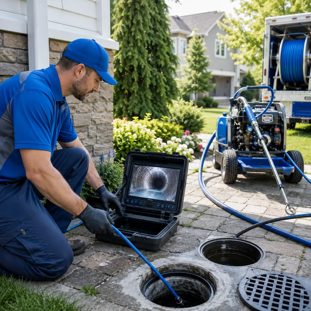 Outdoor drain cleaning professionals serving Angier, NC